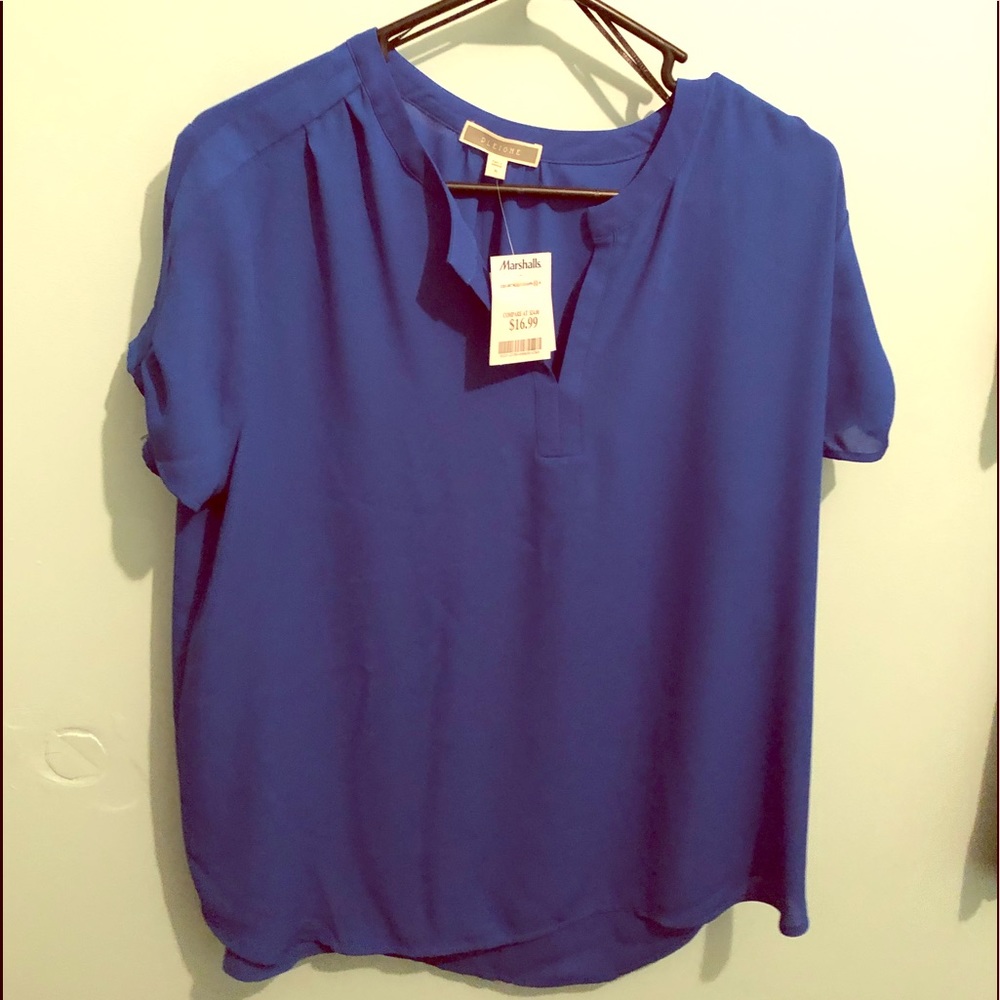 Pleione Royal Blue Blouse